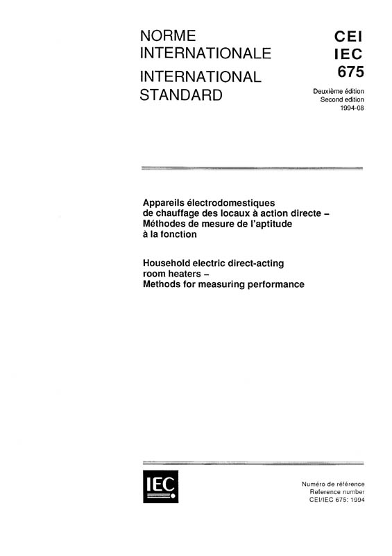 Cover IEC 60675:1994